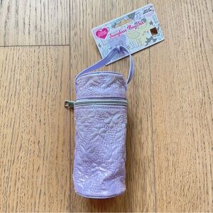 Girls Purple Cylinder Sunglass Bag For Cute Adventures 6”x3”